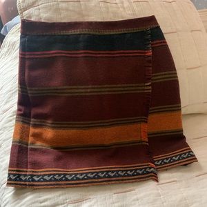 Cute wool  above the knee wrap skirt